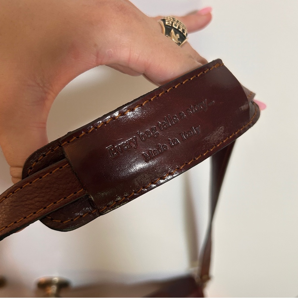 Real Leather Time Resistance Messenger Laptop Briefcase Bag - Picture 5 of 10